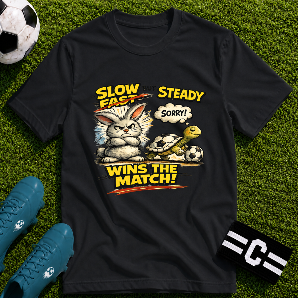 Slow But Steady Wins The Match Soccer T-Shirt