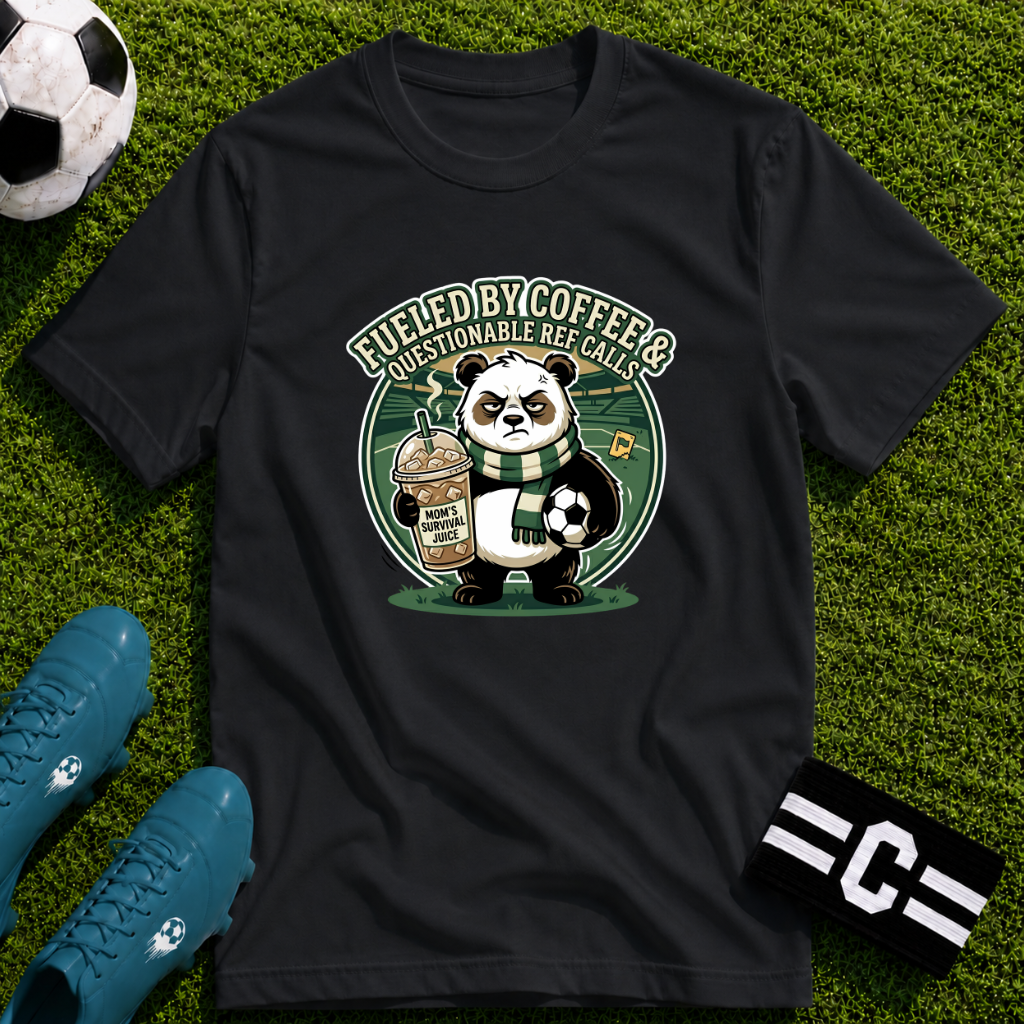 Panda - Fueled By Coffee & Questionable Ref Calls T-Shirt