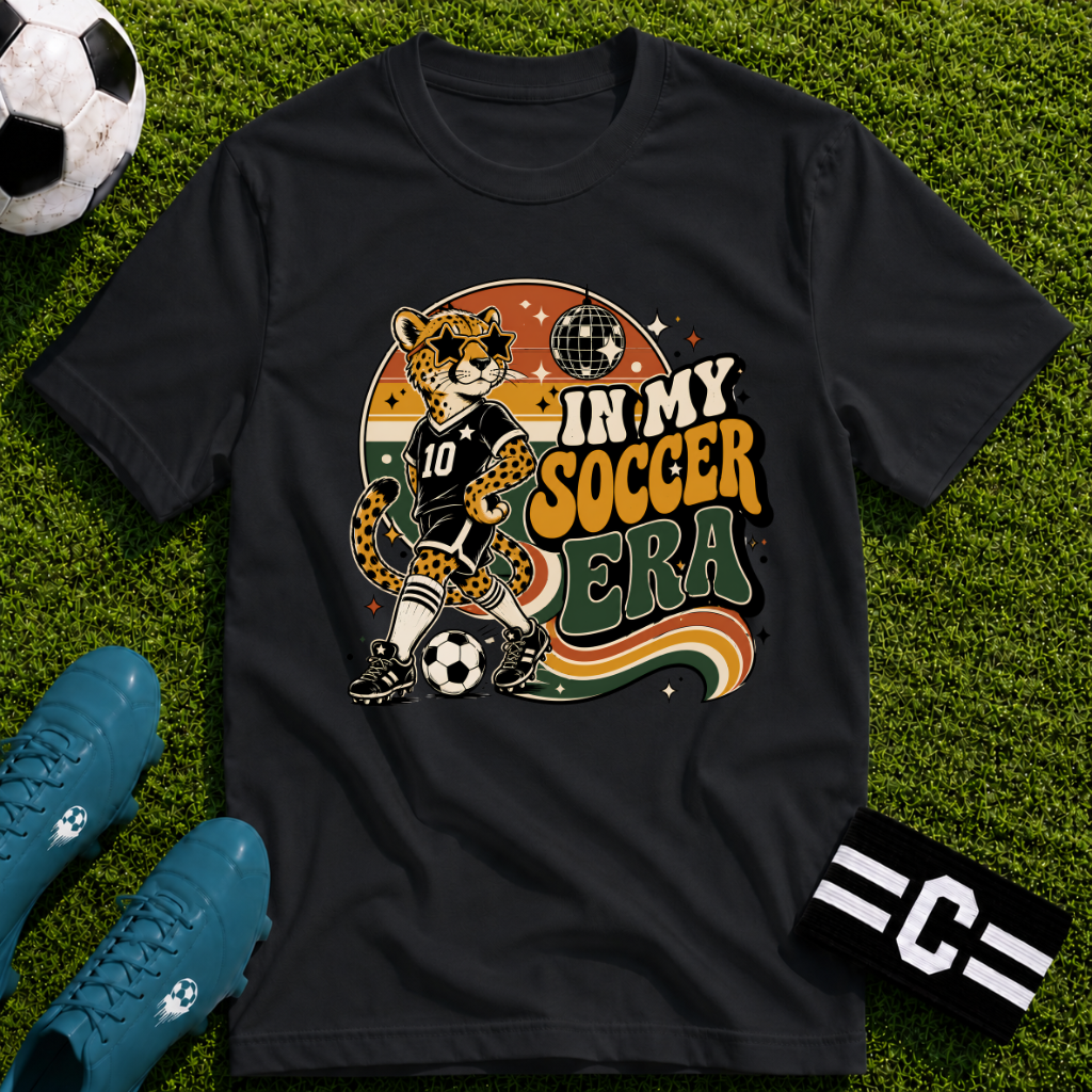Retro Cheetah - In My Soccer Era T-Shirt