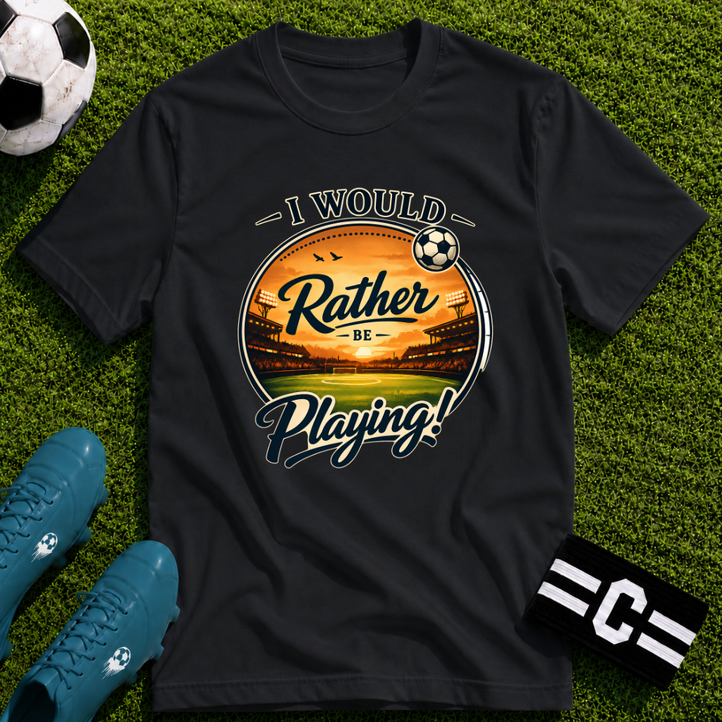 I Would Rather Be Playing Soccer T-Shirt