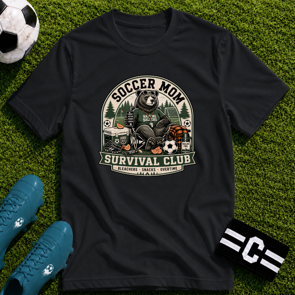 Bear - Soccer Mom Survival Club T-Shirt