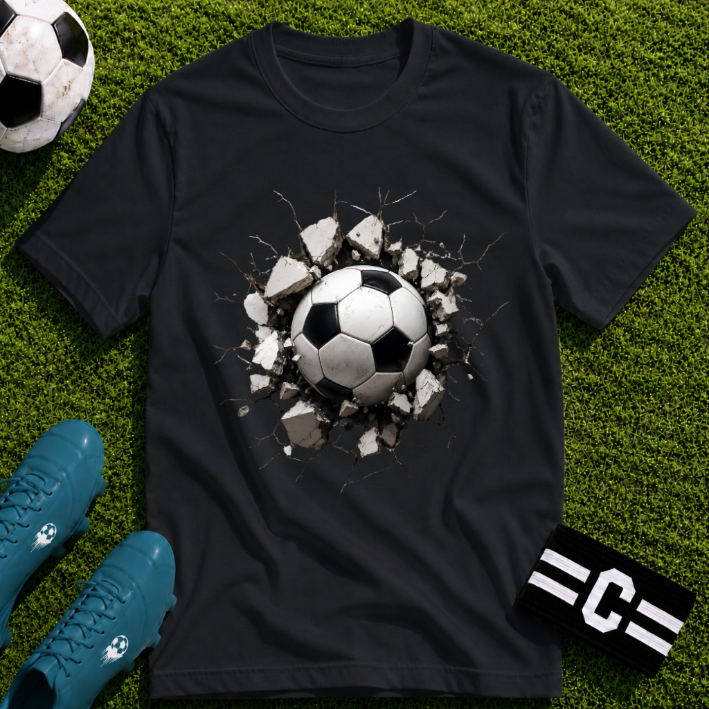 3D Football Breakthrough T-Shirt