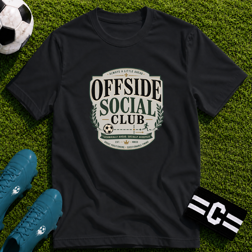 Offside Social Club Funny Soccer T-Shirt