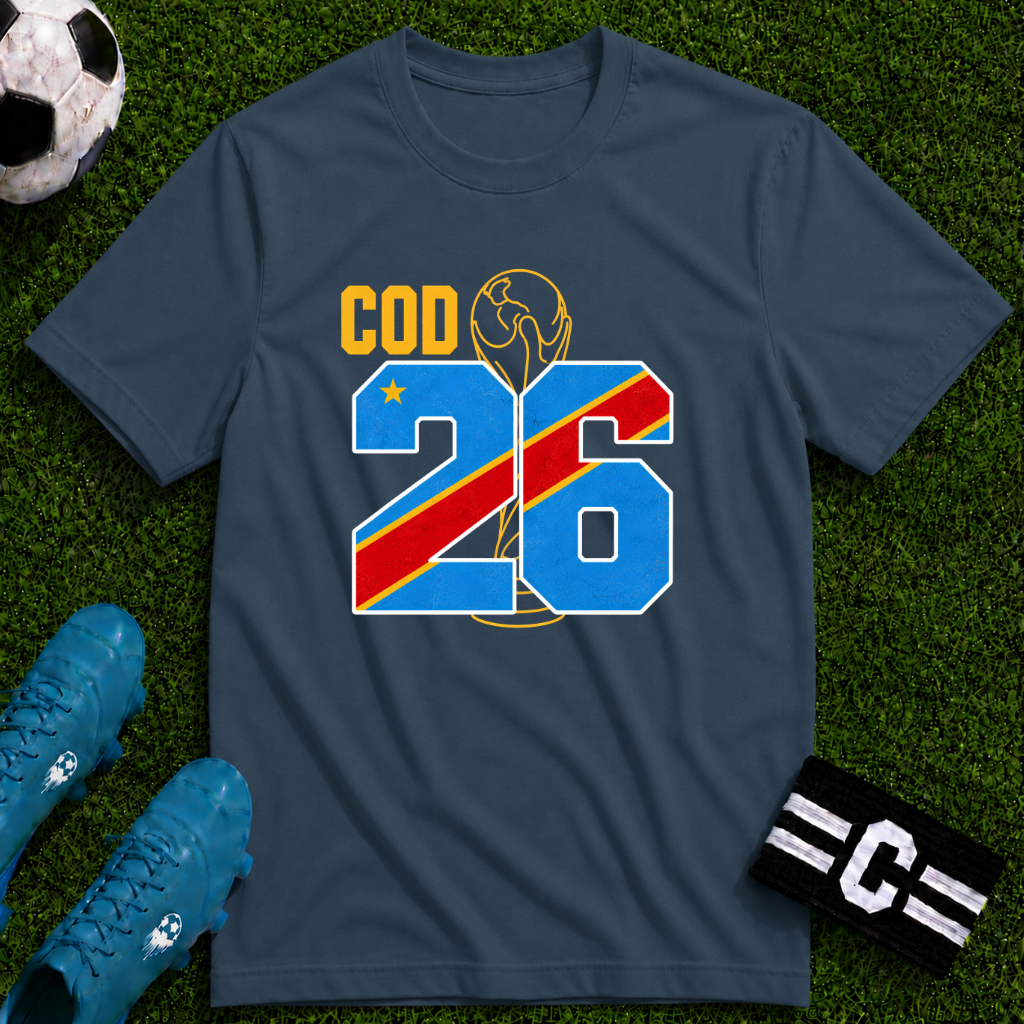 Round of 32 DR Congo Soccer Fan T-Shirt