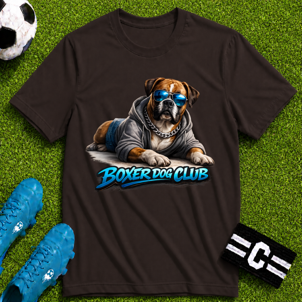Boxer Dog Club Soccer Graphic T-Shirt