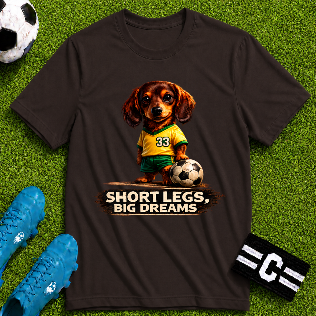 Dachshund - Short Legs Big Dreams Soccer T-Shirt
