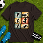 Six Moves Vintage Soccer Silhouette Graphic T-Shirt