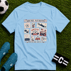 Independence Day - Retro Collage Grid World Cup T-Shirt