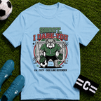 Bulldog Goalkeeper Shoot I Dare You Soccer Graphic T-Shirt