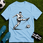 Football Striker Sketch T-Shirt