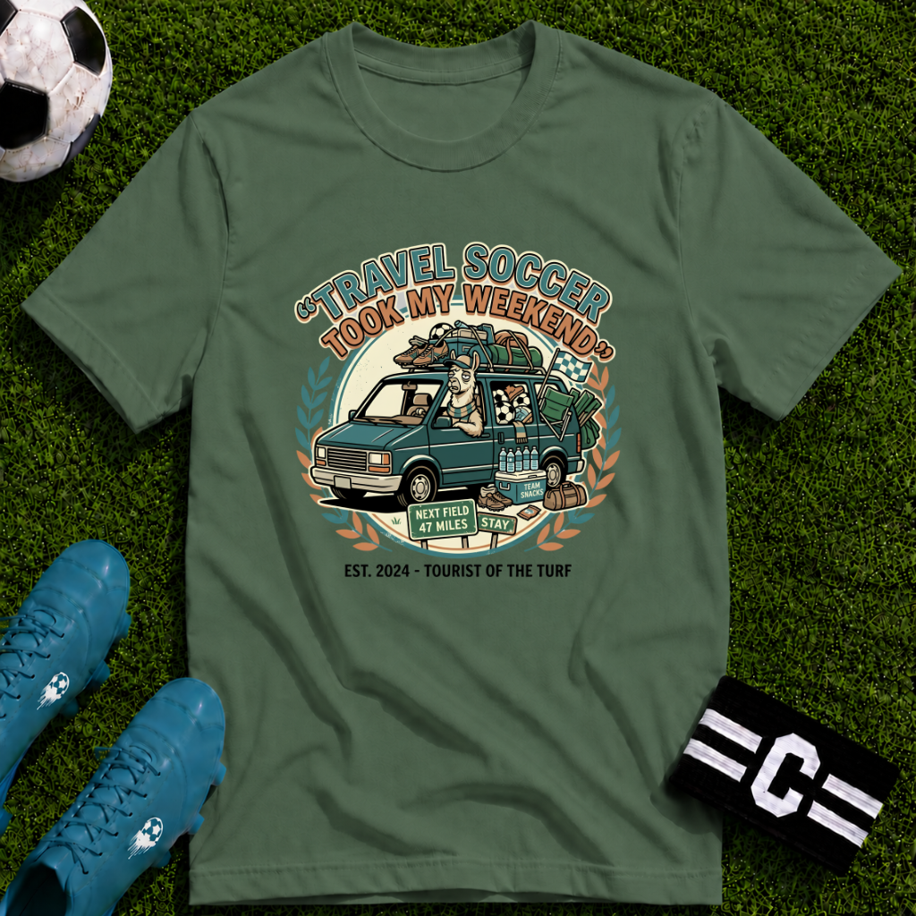 Llama - Travel Soccer Took My Weekend - Funny Soccer Parent T-Shirt