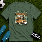 Hedgehog - I Brake for Soccer Balls Funny Soccer T-Shirt