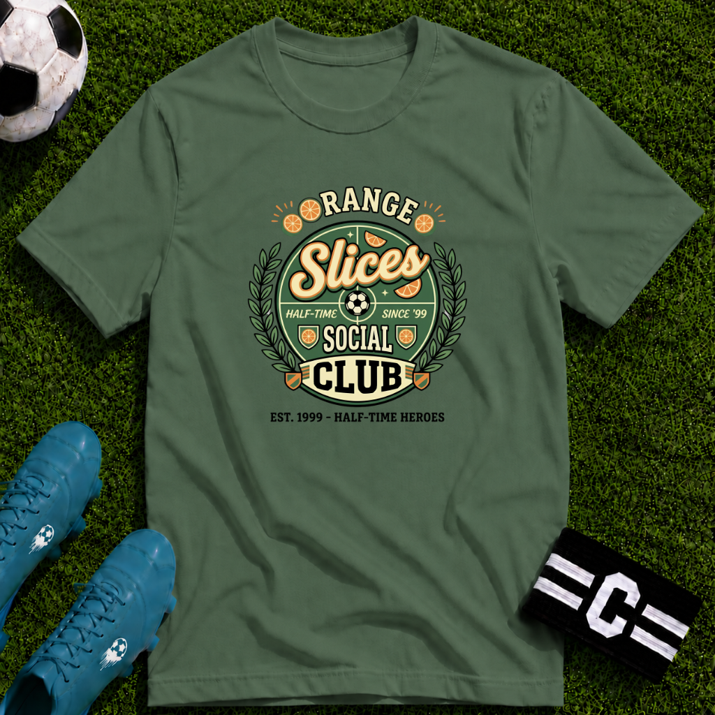 Orange Slices Social Club Funny Soccer T-Shirt