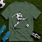 Football Striker Sketch T-Shirt