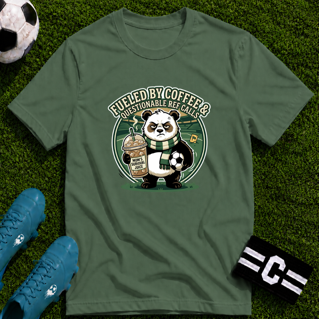 Panda - Fueled By Coffee & Questionable Ref Calls T-Shirt