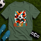 My Game Retro Geometric Soccer T-Shirt