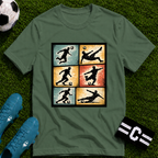 Six Moves Vintage Soccer Silhouette Graphic T-Shirt
