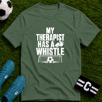 My Therapist Has A Whistle Funny Soccer T-Shirt