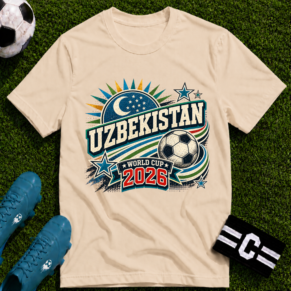 Uzbekistan 2026 World Cup Retro T-Shirt