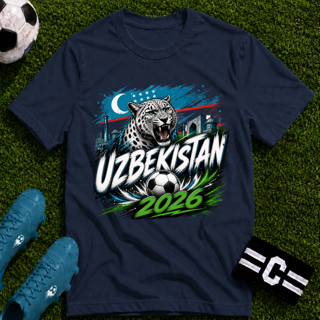Uzbekistan 2026 World Cup Graphic T-Shirt