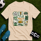 World Cup Soccer Fan Stamp Collage Soccer T-Shirt