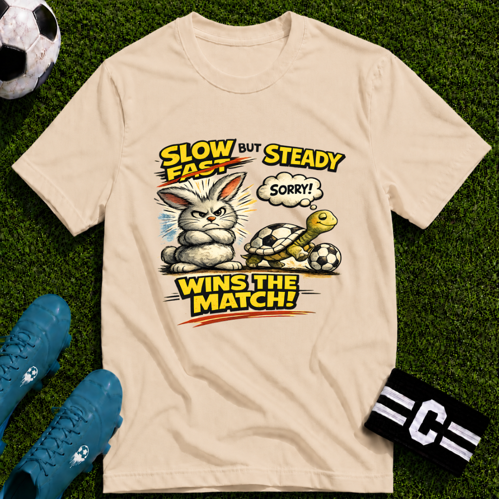 Slow But Steady Wins The Match Soccer T-Shirt