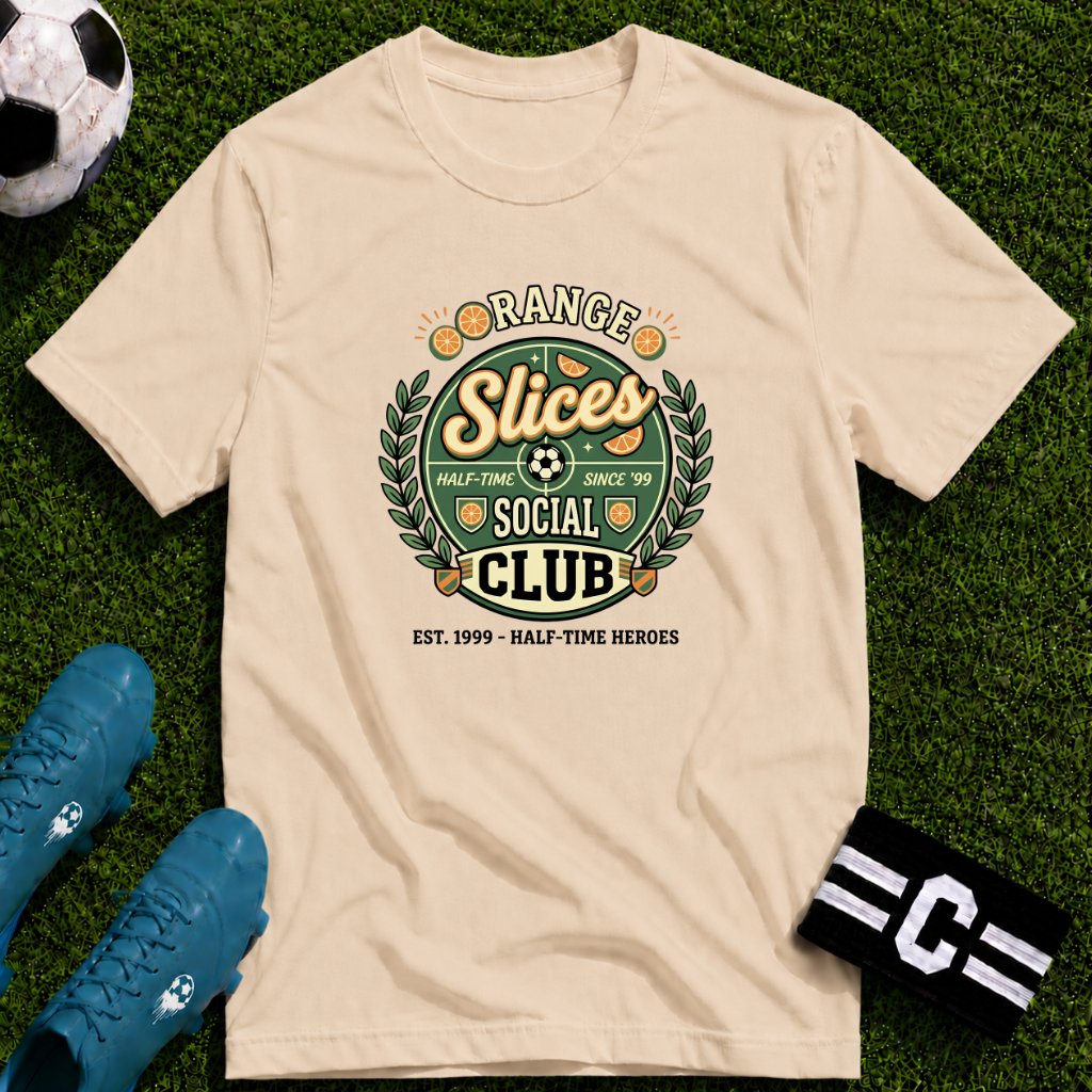 Orange Slices Social Club Funny Soccer T-Shirt