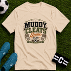 Muddy Cleats Social Club  Funny Soccer T-Shirt