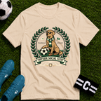 Golden Retriever Offside Social Club Soccer T-Shirt