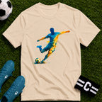 Strike Art Watercolour Soccer Player Graphic T-Shirt