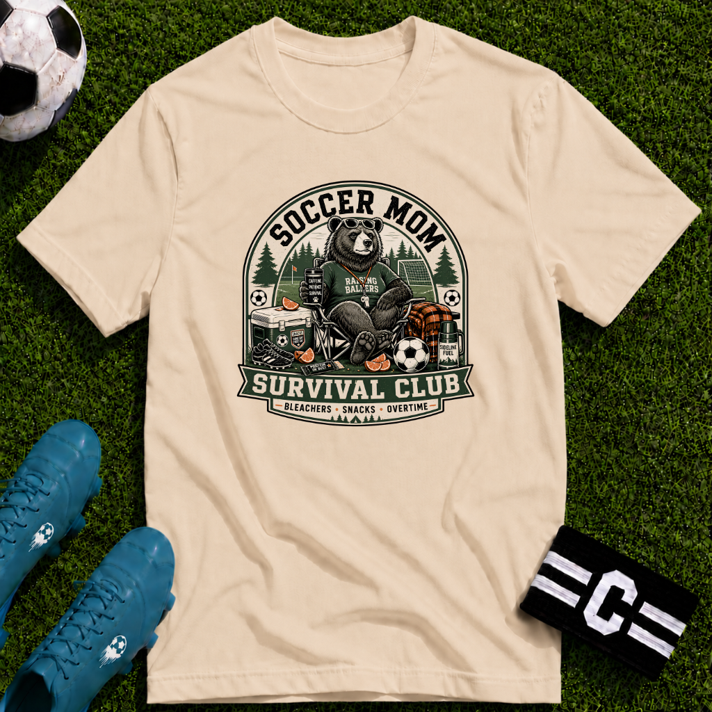 Bear - Soccer Mom Survival Club T-Shirt