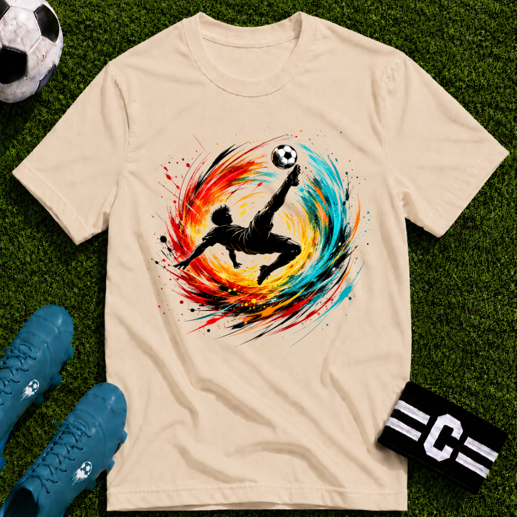 Overhead Kick Football T-Shirt