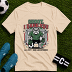 Bulldog Goalkeeper Shoot I Dare You Soccer Graphic T-Shirt