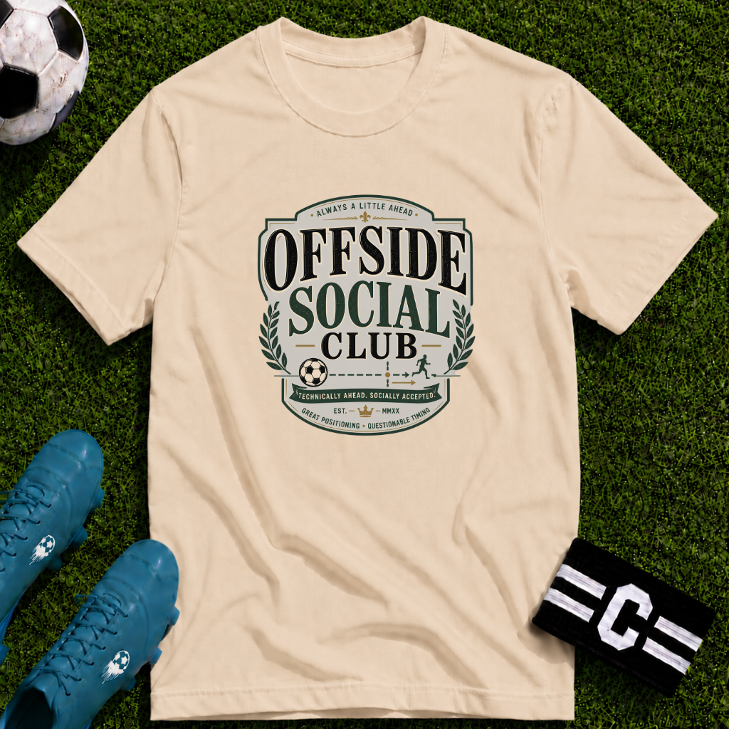 Offside Social Club Funny Soccer T-Shirt