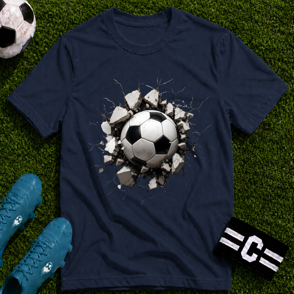 3D Football Breakthrough T-Shirt