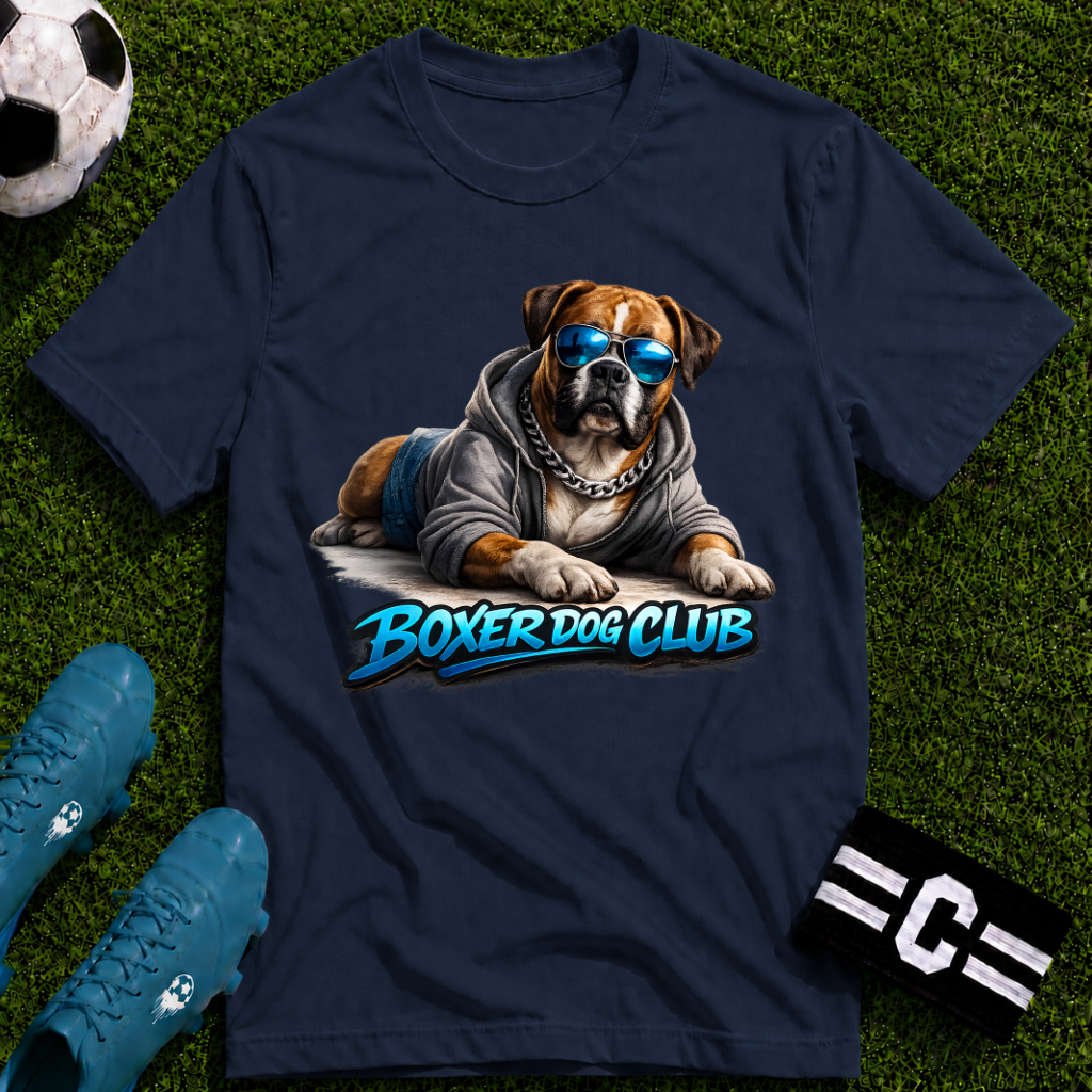 Boxer Dog Club Soccer Graphic T-Shirt