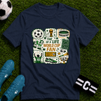 World Cup Soccer Fan Stamp Collage Soccer T-Shirt