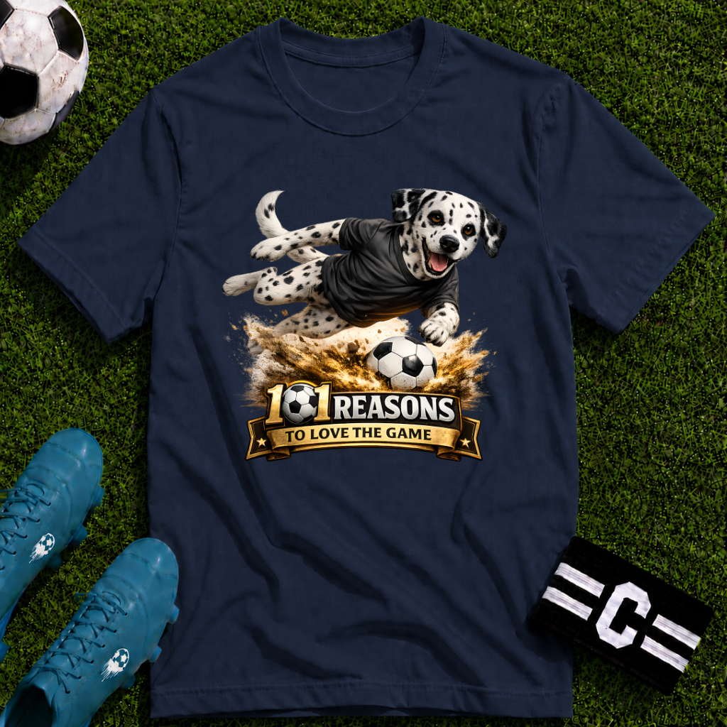 Dalmatian 101 Reasons to Love Soccer Graphic T-Shirt