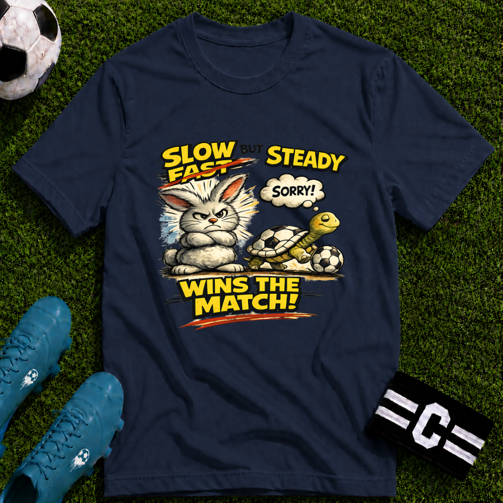 Slow But Steady Wins The Match Soccer T-Shirt