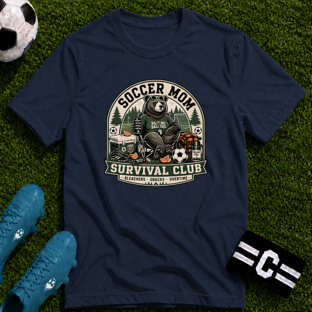 Bear - Soccer Mom Survival Club T-Shirt