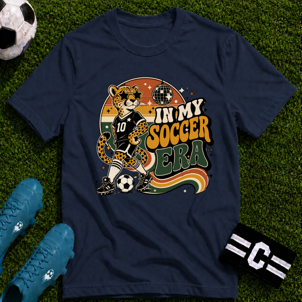 Retro Cheetah - In My Soccer Era T-Shirt