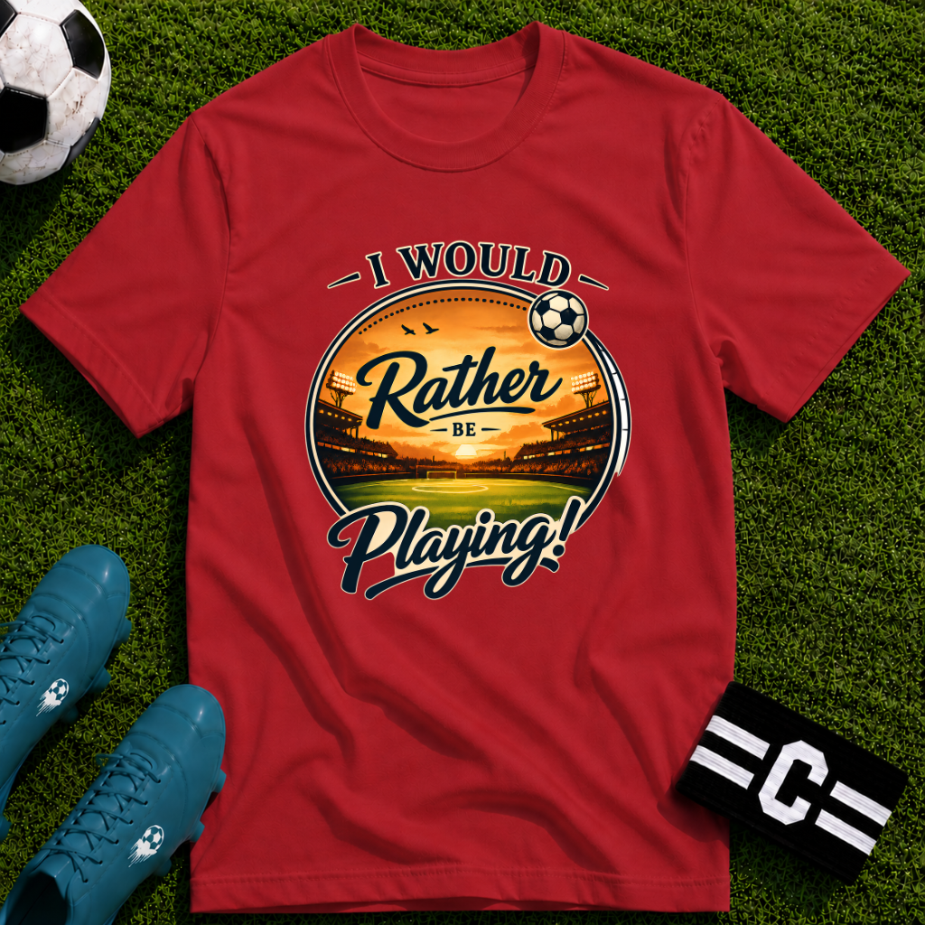 I Would Rather Be Playing Soccer T-Shirt