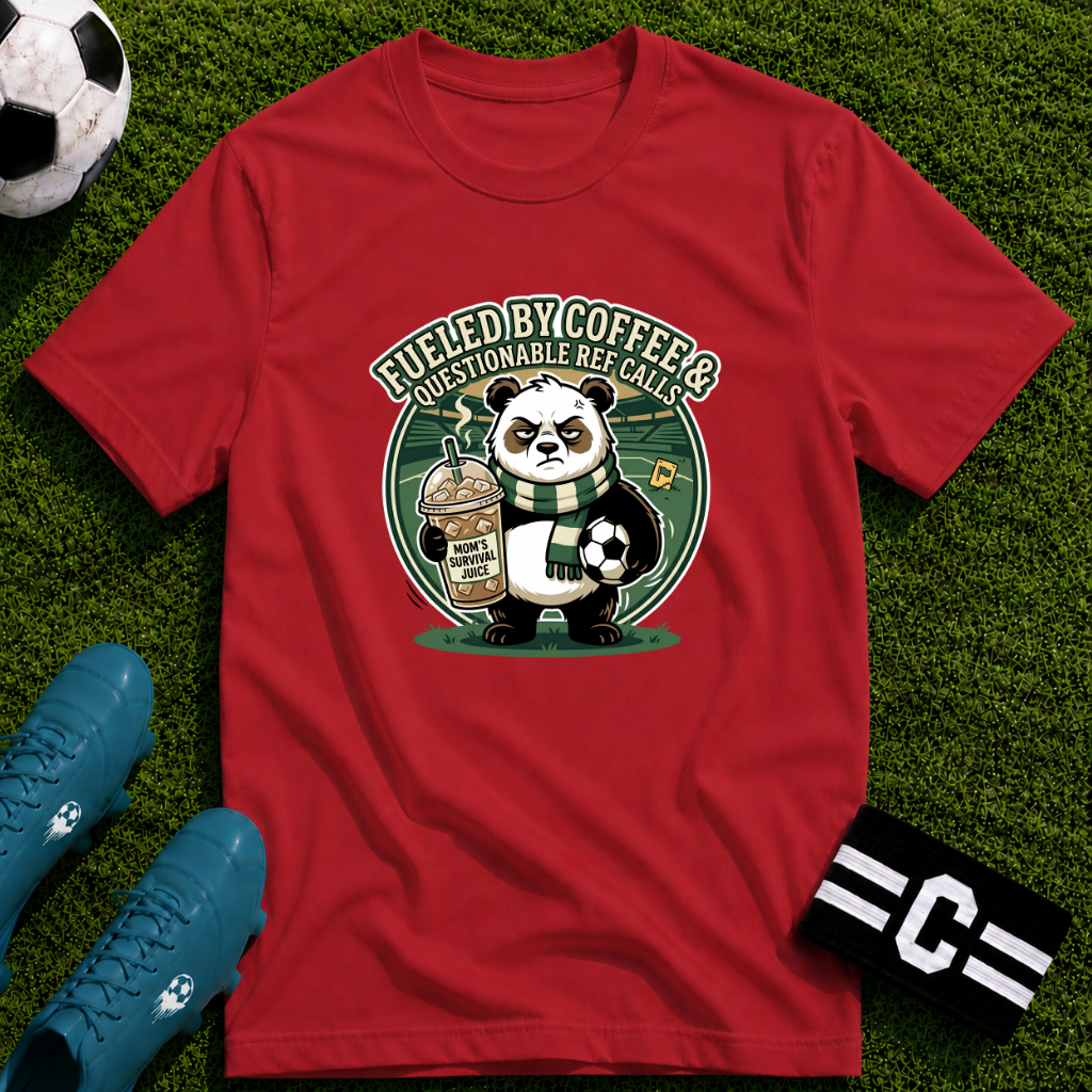 Panda - Fueled By Coffee & Questionable Ref Calls T-Shirt
