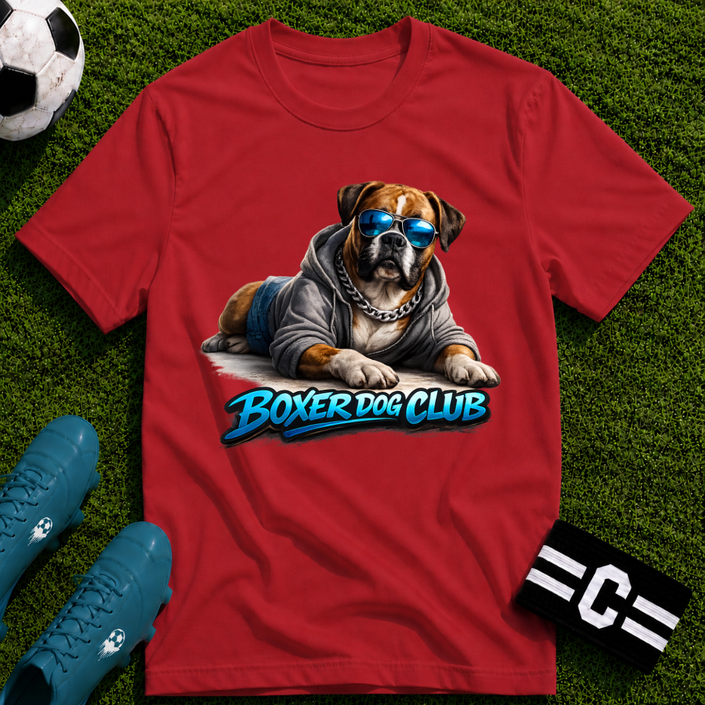 Boxer Dog Club Soccer Graphic T-Shirt
