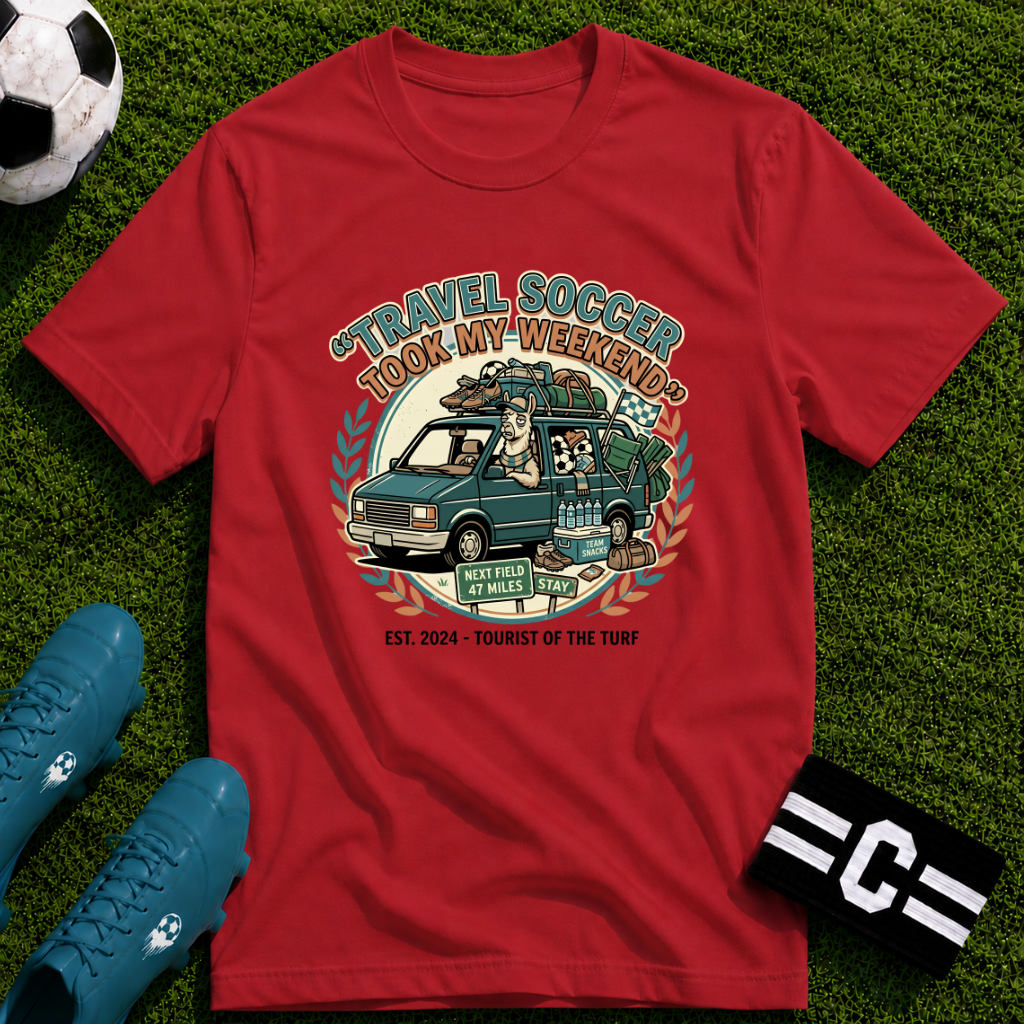 Llama - Travel Soccer Took My Weekend - Funny Soccer Parent T-Shirt