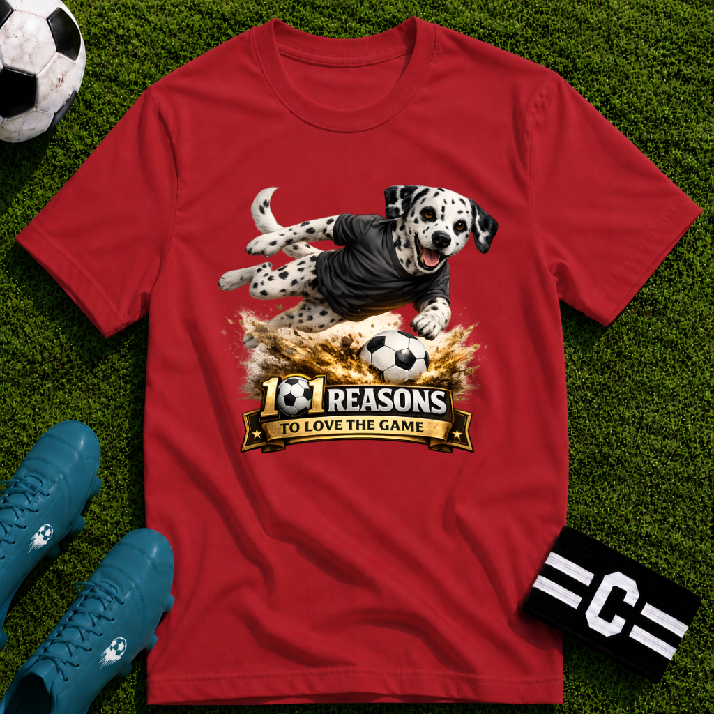 Dalmatian 101 Reasons to Love Soccer Graphic T-Shirt