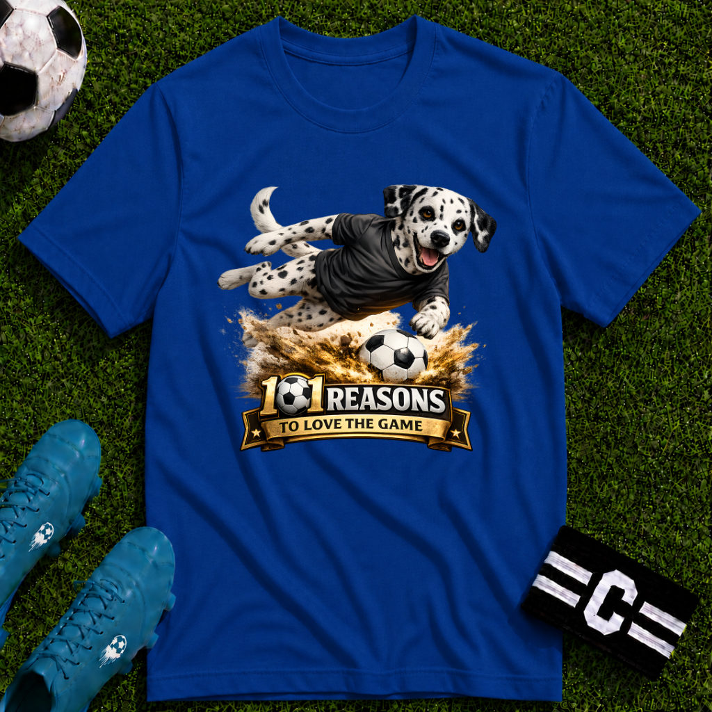 Dalmatian 101 Reasons to Love Soccer Graphic T-Shirt