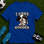 Cute Shih Tzu I Love Soccer T-Shirt