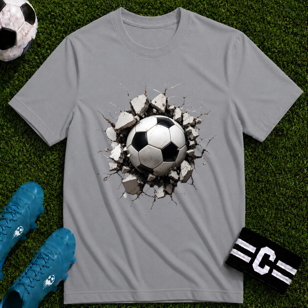 3D Football Breakthrough T-Shirt