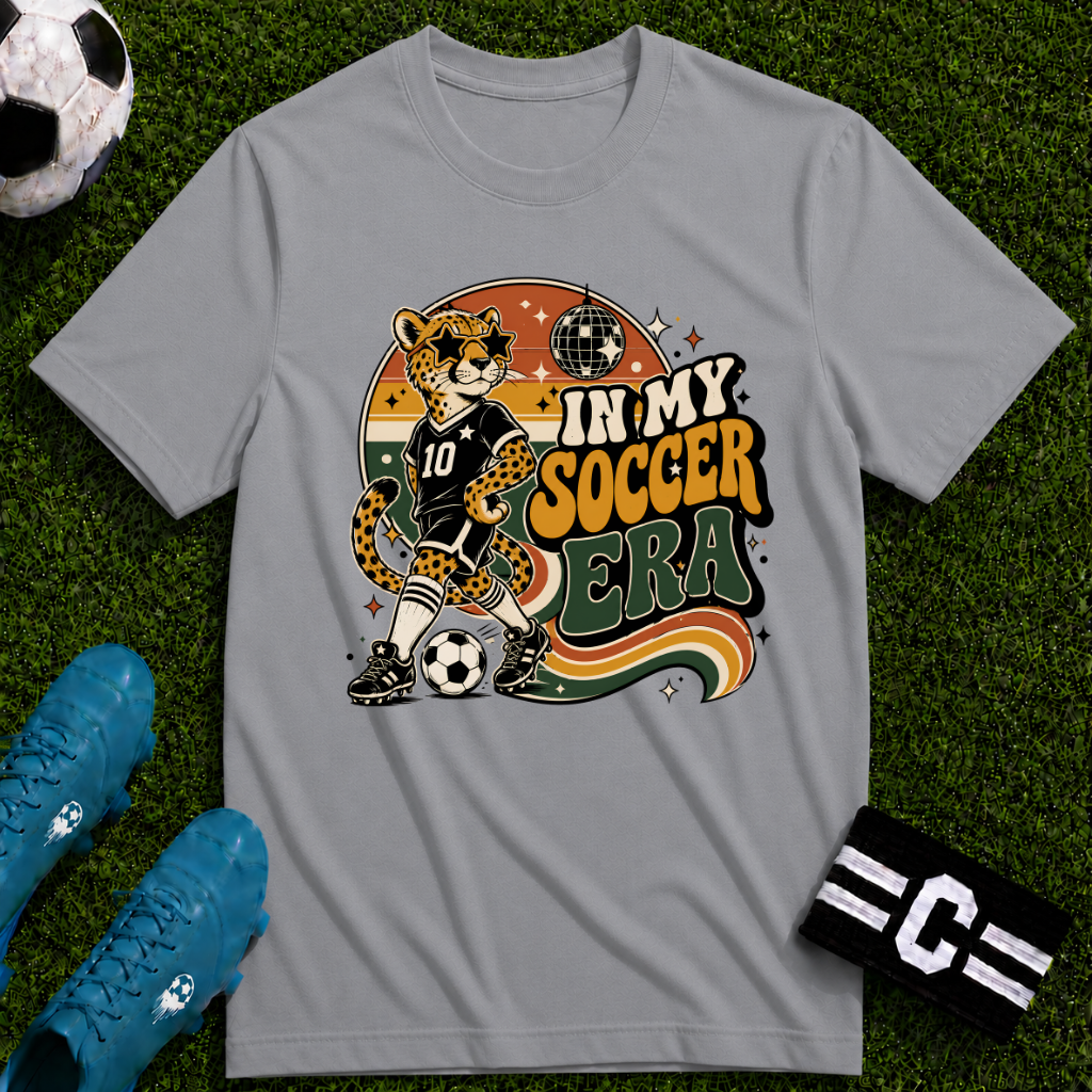Retro Cheetah - In My Soccer Era T-Shirt